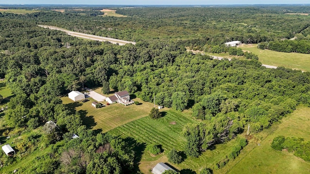 3711 W Farm Road 14, Brighton, MO 65617 - aerial view of property's location featuring a heavily wooded area