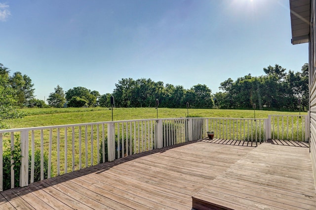 3711 W Farm Road 14, Brighton, MO 65617 - wooden terrace featuring a lawn and a view of rural / pastoral area