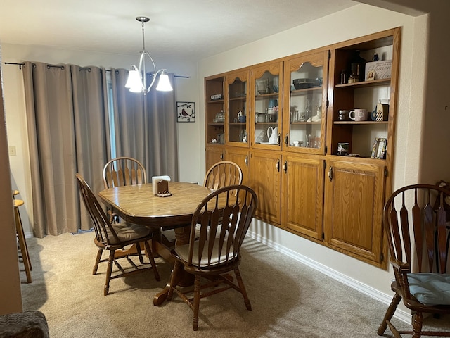 2105 Oakridge Dr, Ava, MO 65608 - dining room featuring a chandelier and light carpet