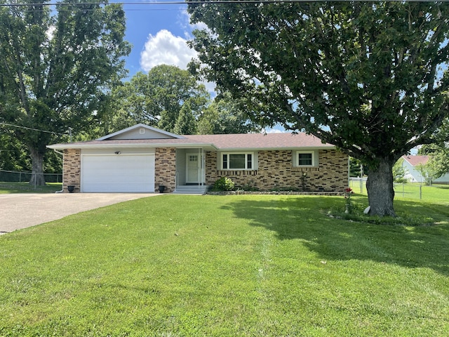 2105 Oakridge Dr, Ava, MO 65608 - single story home featuring an attached garage, brick siding, and driveway