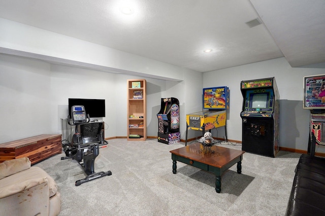 5150 S Dollison Ave, Springfield, MO 65810 - carpeted living area with baseboards and recessed lighting