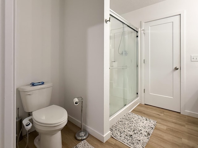 404 N Pine Leaf Rd, Nixa, MO 65714 - full bath featuring a shower stall and wood finished floors