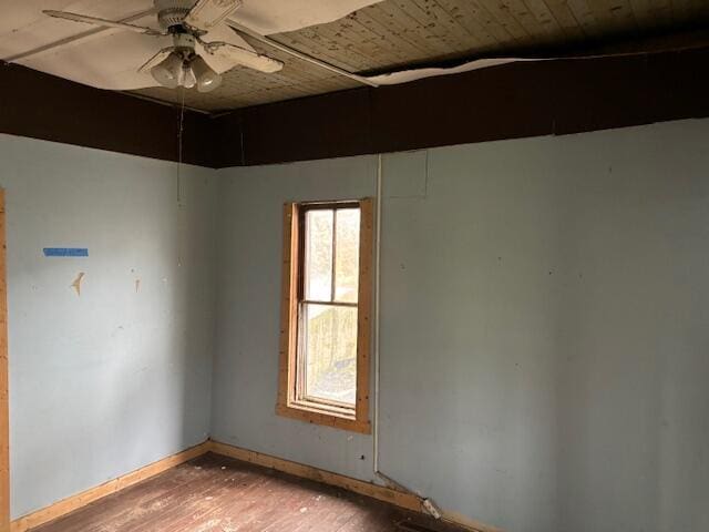 148 E Front St, Fordland, MO 65652 - spare room with ceiling fan and light wood-style floors