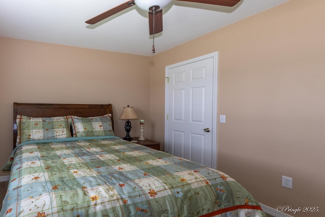 1704 Luna Dr, West Plains, MO 65775 - bedroom featuring baseboards and ceiling fan