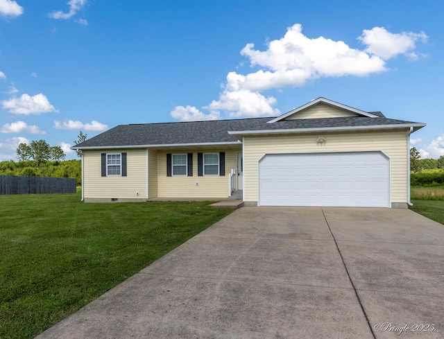 1704 Luna Dr, West Plains, MO 65775 - single story home with concrete driveway, an attached garage, and roof with shingles