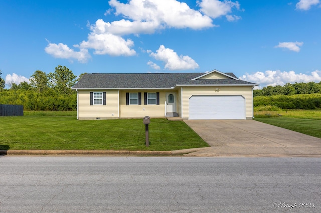 1704 Luna Dr, West Plains, MO 65775 - single story home featuring a garage, a front lawn, and driveway