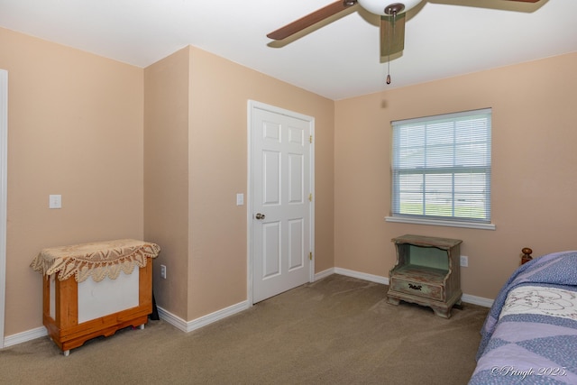 1704 Luna Dr, West Plains, MO 65775 - bedroom with carpet floors and a ceiling fan