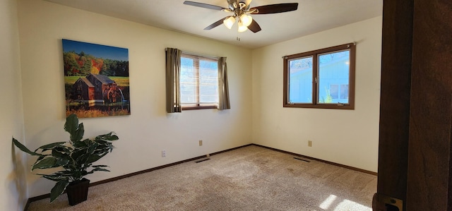 16 Magnolia Ct Unit B, Branson, MO 65616 - carpeted spare room featuring baseboards and ceiling fan