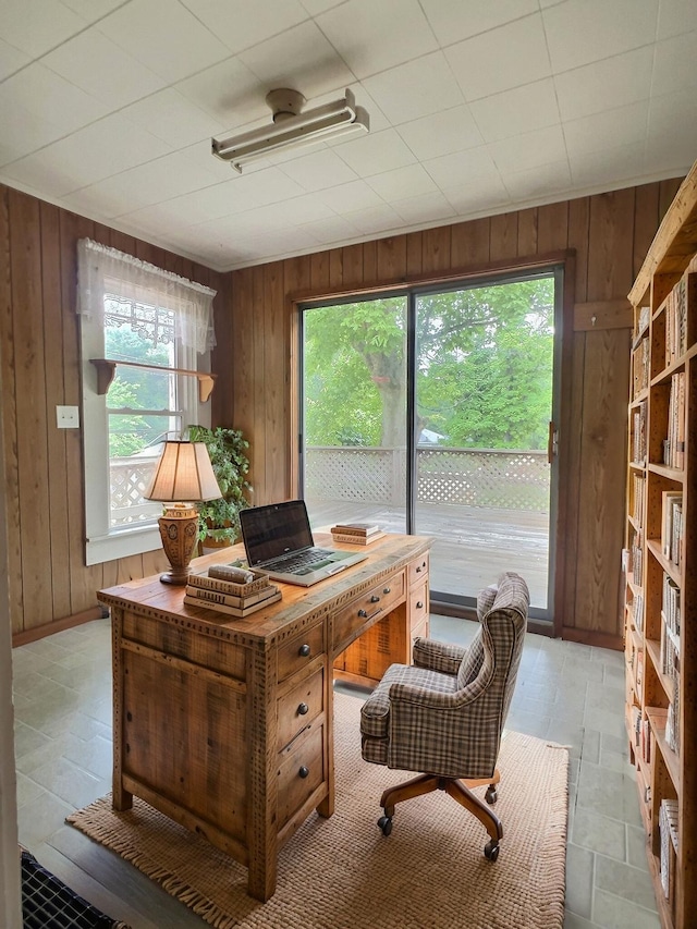 505 Sycamore St, Van Buren, MO 63965 - office space with wooden walls and plenty of natural light