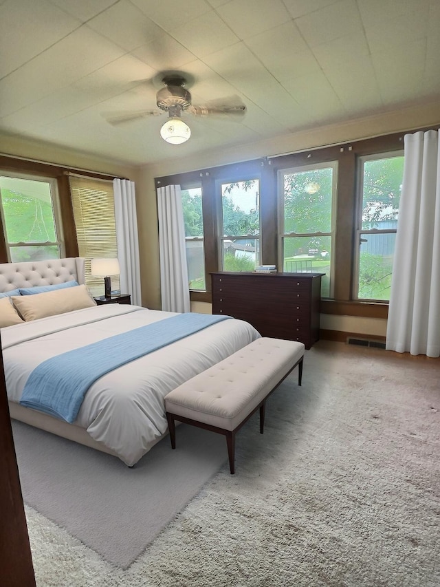 505 Sycamore St, Van Buren, MO 63965 - carpeted bedroom with a ceiling fan