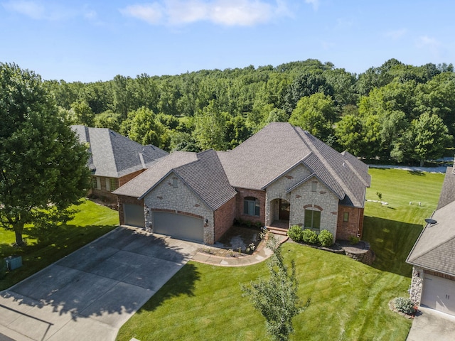 755 N Fallbrooke Ter, Springfield, MO 65802 - view from above of property featuring a heavily wooded area