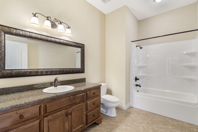 755 N Fallbrooke Ter, Springfield, MO 65802 - bathroom with vanity, shower / bath combination, and tile patterned floors
