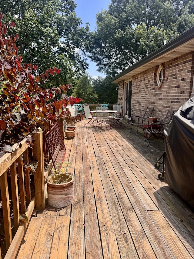 1249 Stonebrook Rd, Ozark, MO 65721 - wooden terrace featuring outdoor dining space