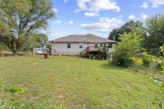 1917 Willoughby Rd, Clever, MO 65631 - view of yard featuring stairs and a wooden deck