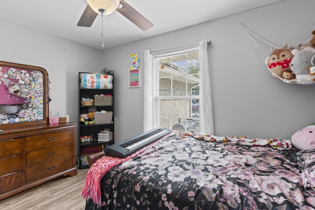 1917 Willoughby Rd, Clever, MO 65631 - bedroom with wood finished floors and ceiling fan