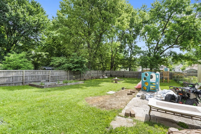 2116 N Main Ave, Springfield, MO 65803 - fenced backyard with a garden