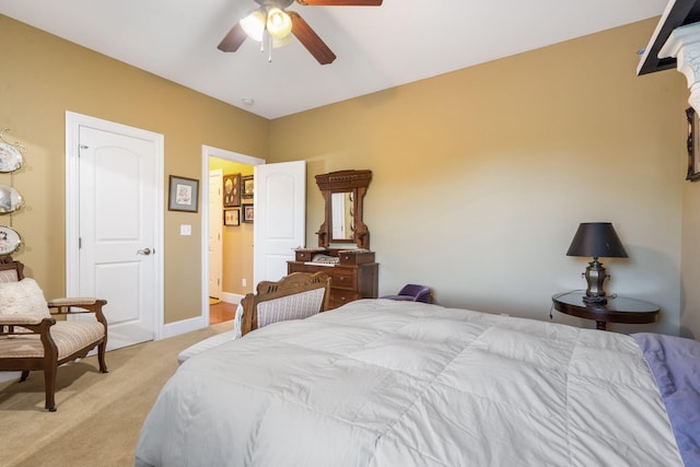 110 Stillwood Dr, Branson, MO 65616 - bedroom with light carpet and a ceiling fan