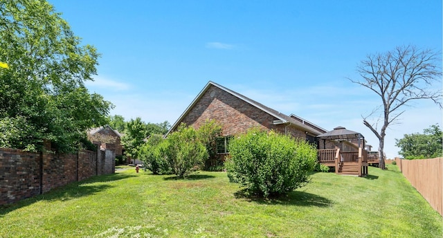 110 Stillwood Dr, Branson, MO 65616 - view of yard with a gazebo and a wooden deck