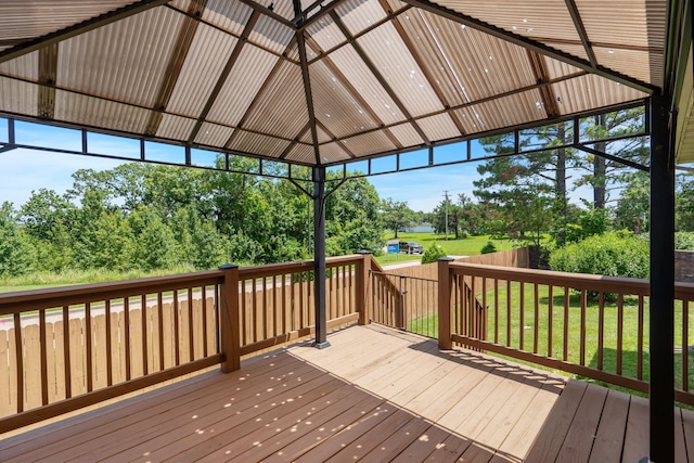110 Stillwood Dr, Branson, MO 65616 - wooden deck with view of scattered trees