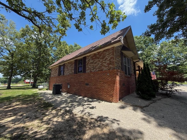 16051 Mo 142, Thayer, MO 65791 - view of home's exterior with brick siding and a cooling unit