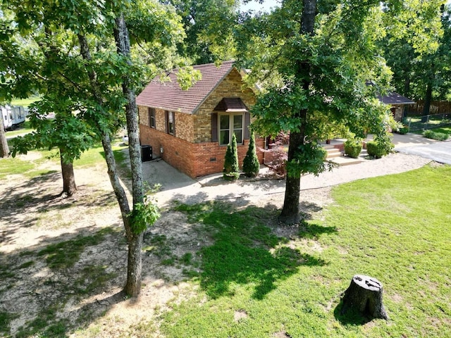 16051 Mo 142, Thayer, MO 65791 - view of front of property featuring brick siding and a front yard