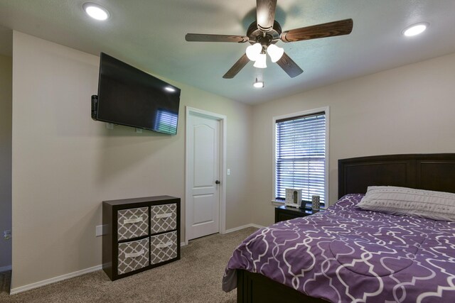 440 Spring Meadow Pkwy, Branson, MO 65616 - bedroom with carpet, recessed lighting, and ceiling fan