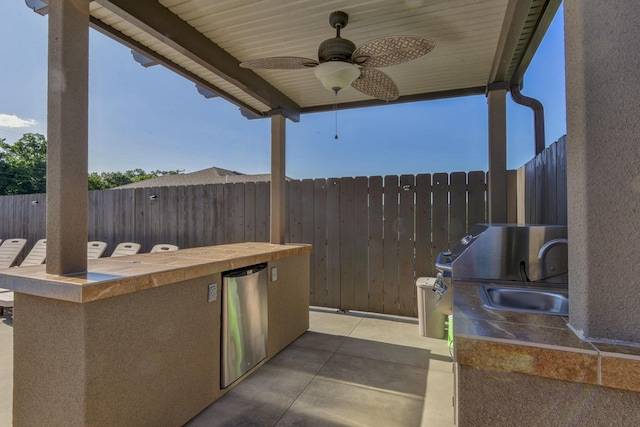 440 Spring Meadow Pkwy, Branson, MO 65616 - view of patio featuring ceiling fan and area for grilling