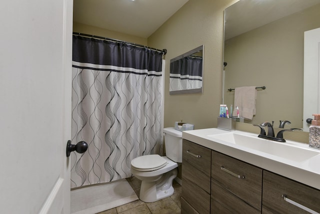 440 Spring Meadow Pkwy, Branson, MO 65616 - full bathroom featuring vanity, tile patterned floors, and a shower with curtain