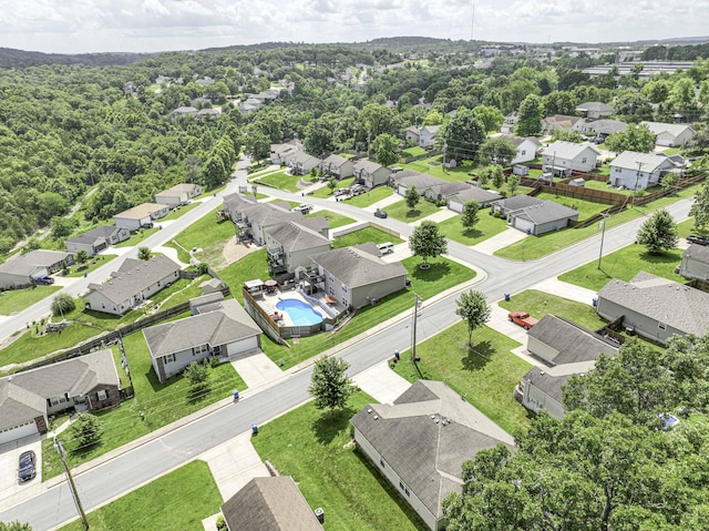 440 Spring Meadow Pkwy, Branson, MO 65616 - aerial view of residential area with a pool area