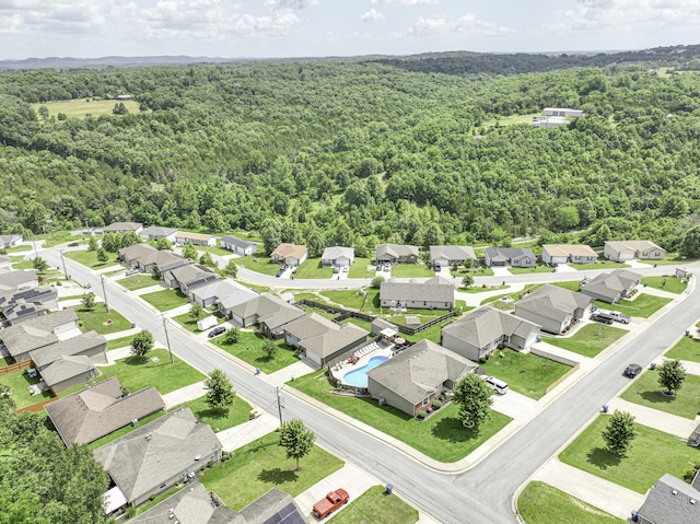 440 Spring Meadow Pkwy, Branson, MO 65616 - aerial view of residential area with a heavily wooded area