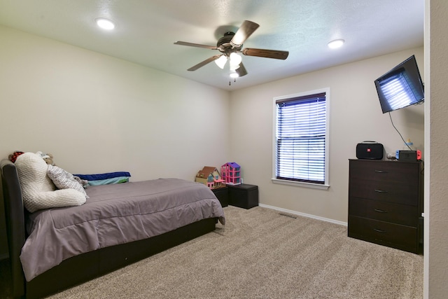 440 Spring Meadow Pkwy, Branson, MO 65616 - bedroom with carpet flooring, ceiling fan, and recessed lighting