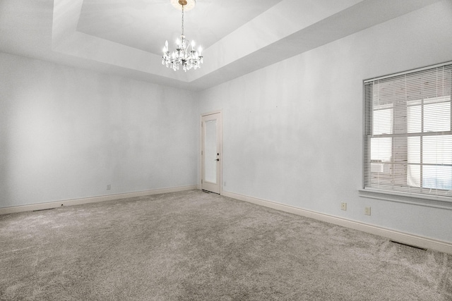 253 Cedar Glade Dr, Branson West, MO 65737 - empty room featuring a chandelier and light carpet