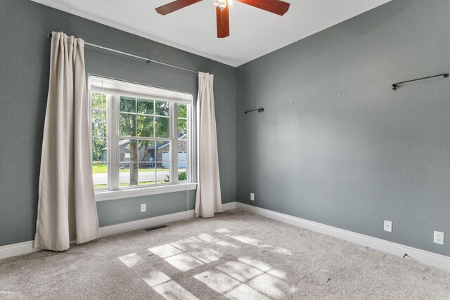 253 Cedar Glade Dr, Branson West, MO 65737 - carpeted empty room featuring a ceiling fan and baseboards