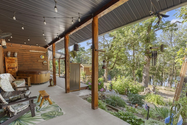 26474 Kings River Rd, Shell Knob, MO 65747 - view of patio with a hot tub