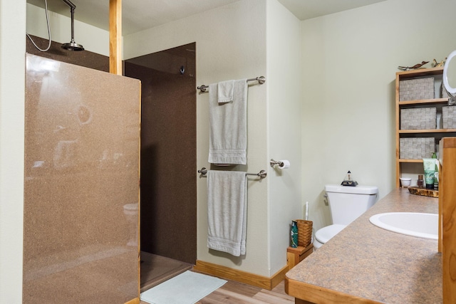 26474 Kings River Rd, Shell Knob, MO 65747 - full bath featuring walk in shower, wood finished floors, and vanity