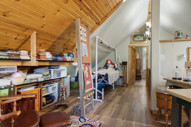 26474 Kings River Rd, Shell Knob, MO 65747 - additional living space featuring wood finished floors and lofted ceiling