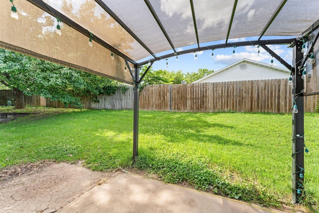 295 Deer Run Rd, Branson, MO 65616 - fenced backyard featuring a pergola