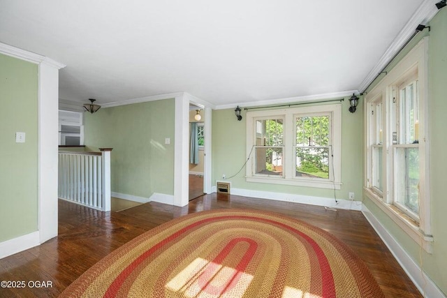 802 Hampton Pl, Joplin, MO 64801 - empty room with ornamental molding and wood finished floors