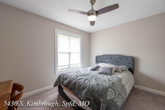 5430 S Kimbrough Ave, Springfield, MO 65810 - bedroom featuring carpet floors and ceiling fan
