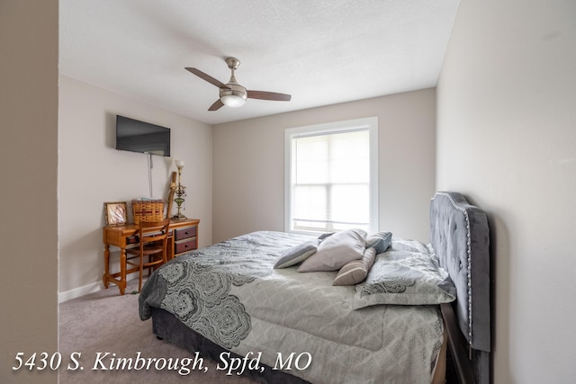 5430 S Kimbrough Ave, Springfield, MO 65810 - bedroom featuring carpet flooring and a ceiling fan