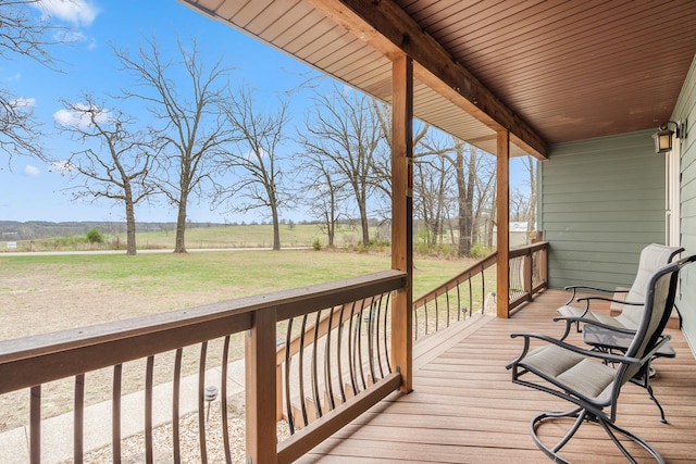 6585 N Farm Rd 61, Walnut Grove, MO 65770 - wooden deck featuring a lawn