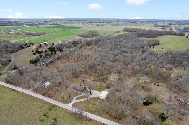 6585 N Farm Rd 61, Walnut Grove, MO 65770 - aerial view of property and surrounding area with rural landscape