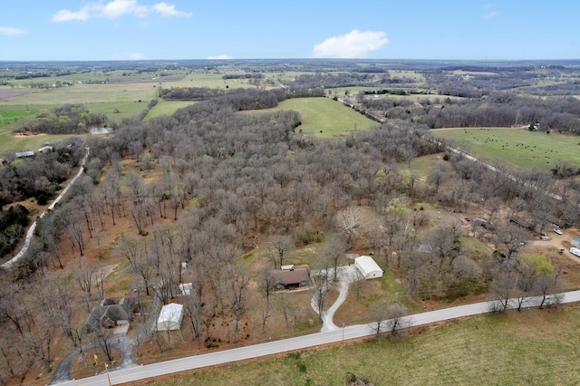 6585 N Farm Rd 61, Walnut Grove, MO 65770 - aerial view of property's location featuring rural landscape
