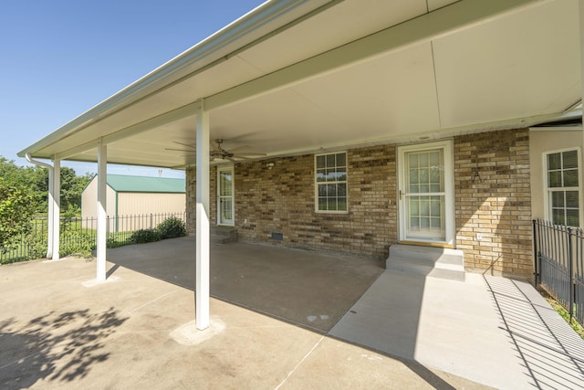 784 S 17th St, Ozark, MO 65721 - view of patio featuring ceiling fan