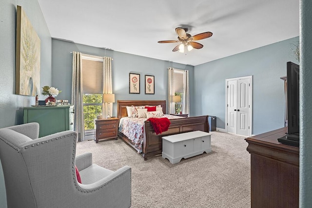 2741 Summit Dr, Joplin, MO 64804 - carpeted bedroom featuring a ceiling fan and baseboards