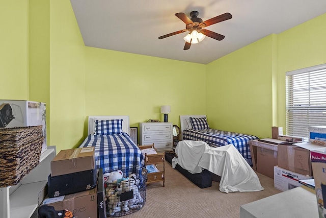 2741 Summit Dr, Joplin, MO 64804 - carpeted bedroom featuring a ceiling fan