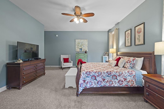 2741 Summit Dr, Joplin, MO 64804 - carpeted bedroom featuring ceiling fan and baseboards