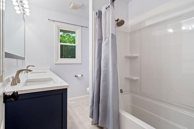 1035 Scenic View Rd, Ozark, MO 65721 - bathroom with shower / bath combination with curtain and double vanity