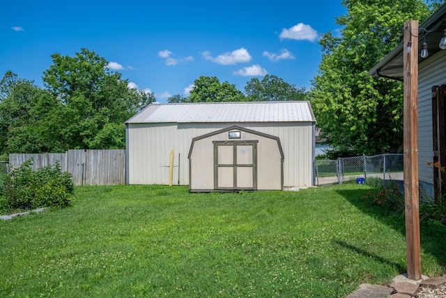 1035 Scenic View Rd, Ozark, MO 65721 - view of shed featuring a fenced backyard