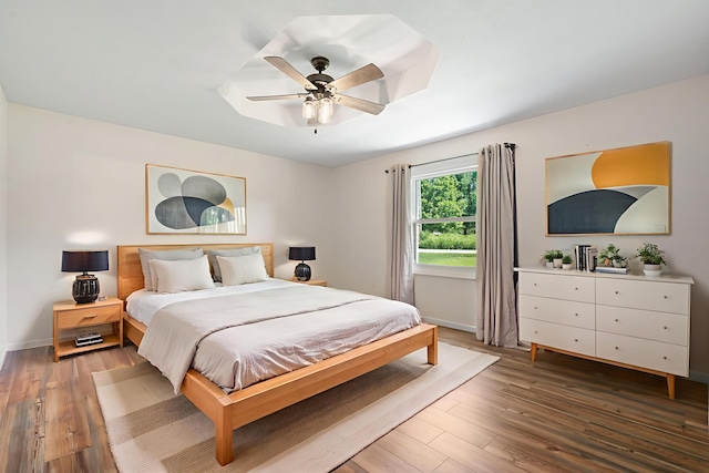1035 Scenic View Rd, Ozark, MO 65721 - bedroom featuring wood finished floors and a ceiling fan